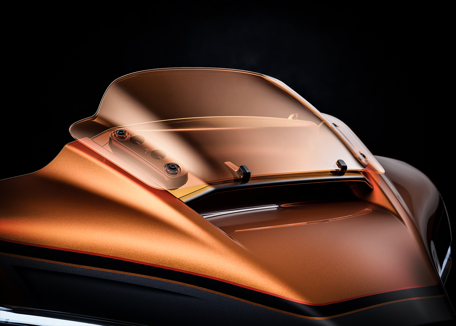 琥珀色渐变风挡