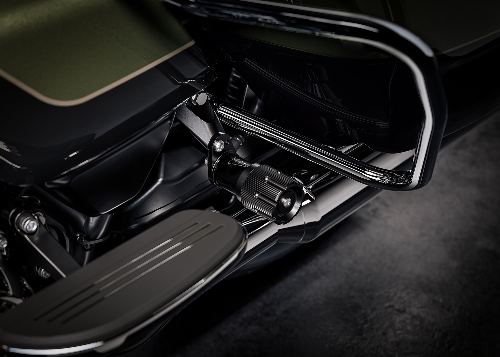 后悬架远程预载调节